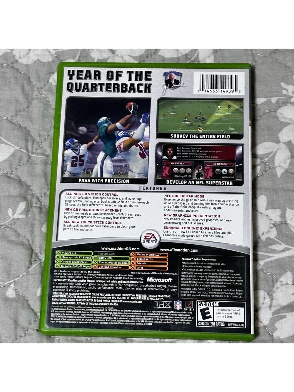 Madden NFL 06  (Microsoft Xbox, 2005) Complete With Manual - Tested 🏈